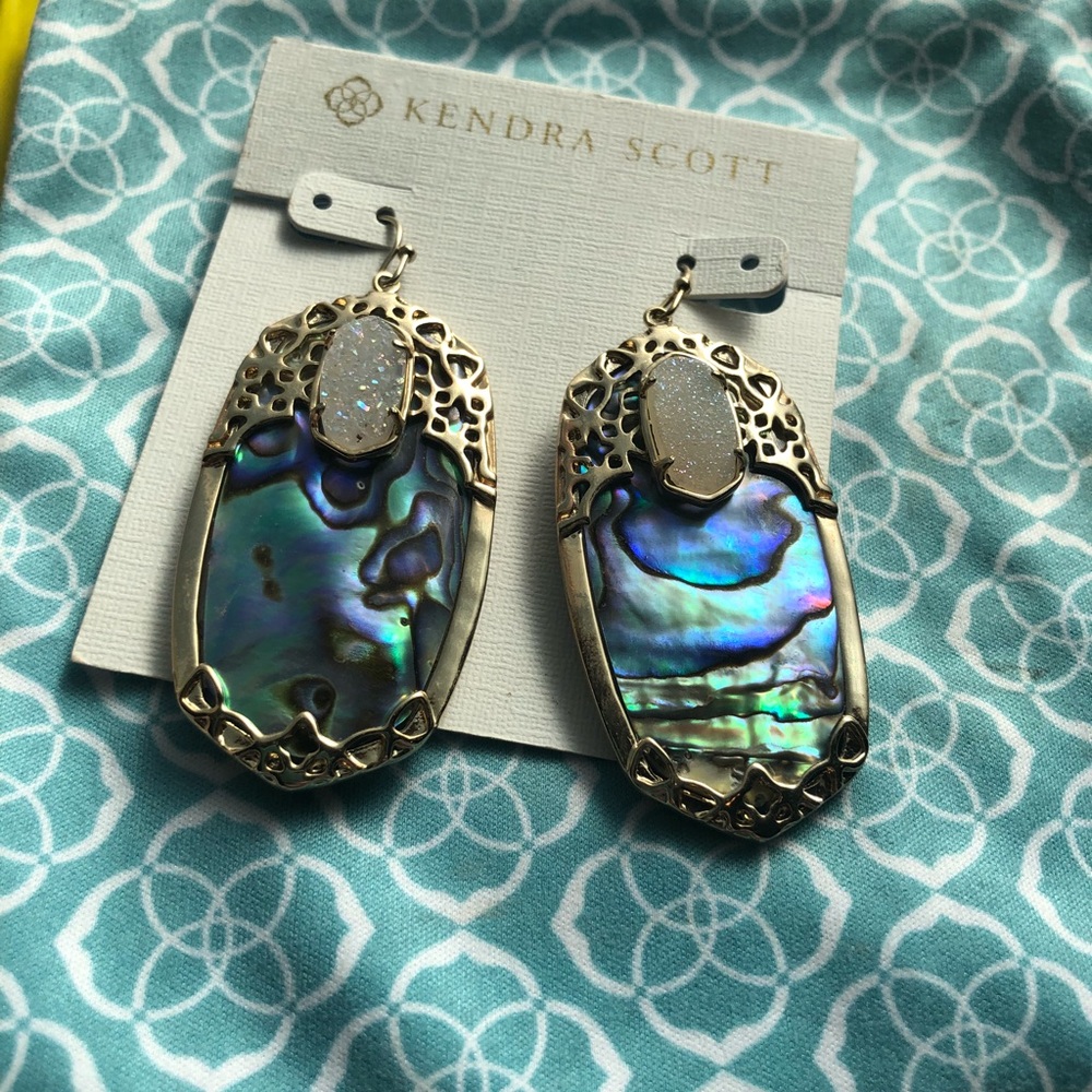 Kendra Scott abalone Deva Earrings